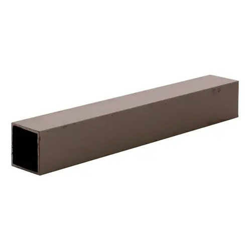 Dark Bronze 3/4" Square Tube Extrusion  72" Stock Length