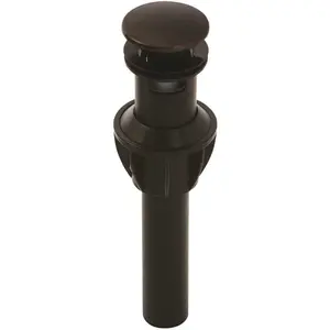 Pfister 972-097J Push and Seal 1.25 in. Plastic Drain Assembly in Brushed Nickel