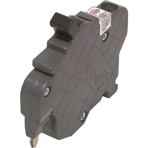 UBIF030N Circuit Breaker, Type NC, 30 A, 1 -Pole, 120 V, Standard Trip, Plug Mounting Black