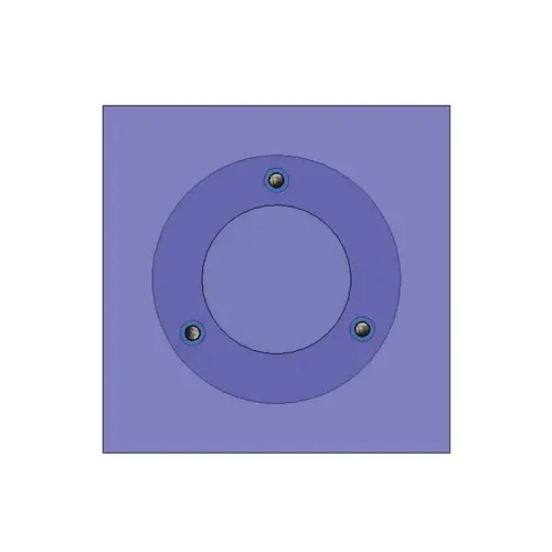 Round Poly Disc Clear-Vision Acrylic Speak-Thru Ballistic Level 2