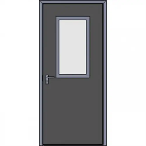 Custom Hollow Metal Bullet Resistant Door And Frame Assembly With Half Lite Custom Hollow Metal Bullet Resistant Door And Frame Assembly With Half Lite