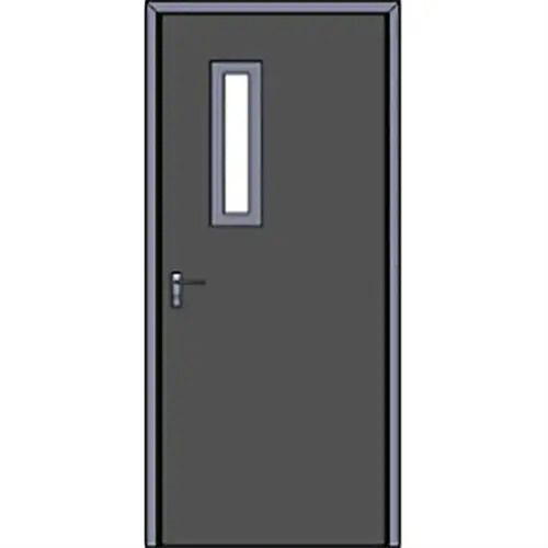 Custom Hollow Metal Bullet Resistant Door And Frame Assembly With Slim Lite Custom Hollow Metal Bullet Resistant Door And Frame Assembly With Slim Lite