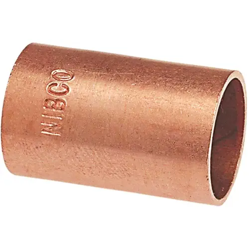 3/4 in. Copper Pressure Cup x Cup Coupling Without Stop Fitting