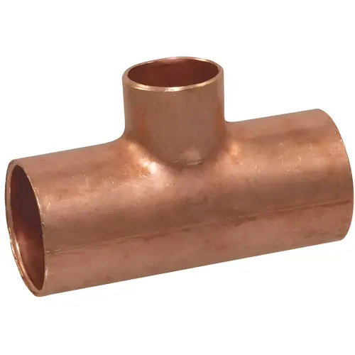 3/4 in. x 3/4 in. x 1/2 in. Copper Pressure All Cup Reducing Tee Fitting 3/4 in. x 3/4 in. x 1/2 in. Copper Pressure All Cup Reducing Tee Fitting