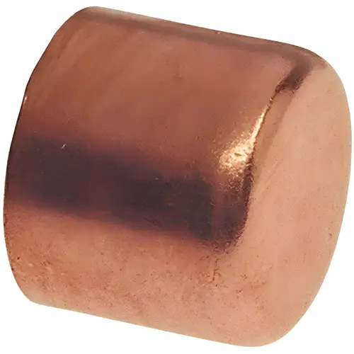 3/4 in. Copper Pressure Tube Cap Fitting 3/4 in. Copper Pressure Tube Cap Fitting