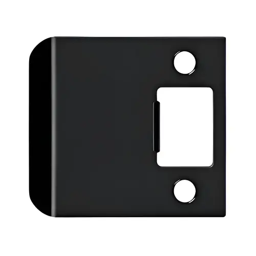 Extended Lip Strike Plate, 2 1/4" x 2-1/2" in Paint Black Extended Lip Strike Plate, 2 1/4" x 2-1/2" in Paint Black