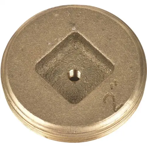 2 in. Brass Cleanout Plug Countersunk