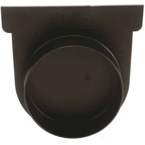 Deep Series Black End Cap and 3 in. Pipe Adaptor for Modular Trench and Channel Drain Systems