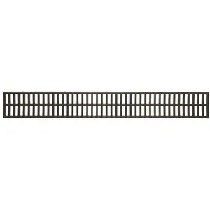 U.S. TRENCH DRAIN 83320 Deep Series Black Replacement Grate to suit 5.4 in. W x 5.4 in. D x 39.4 in. L Trench and Channel Drain