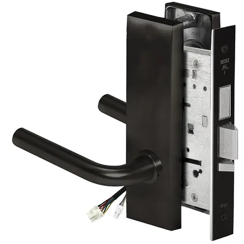 Electric Mortise Lock Flat Black Coated Electric Mortise Lock Flat Black Coated