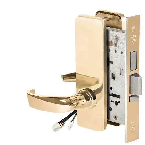 Electric Mortise Lock Bright Brass Electric Mortise Lock Bright Brass