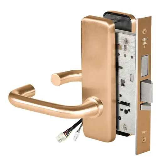 Electric Mortise Lock Satin Bronze Clear Coated Electric Mortise Lock Satin Bronze Clear Coated