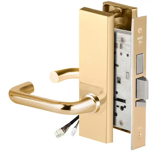 Electric Mortise Lock Bright Brass Electric Mortise Lock Bright Brass