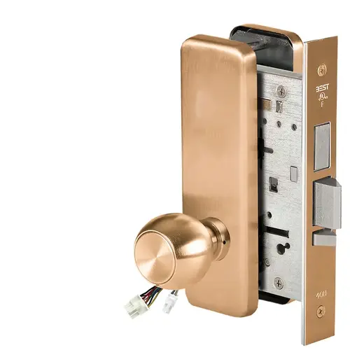 Electric Mortise Lock Satin Bronze Clear Coated Electric Mortise Lock Satin Bronze Clear Coated