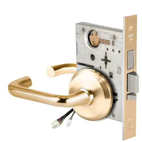 Electric Mortise Lock Bright Brass Electric Mortise Lock Bright Brass
