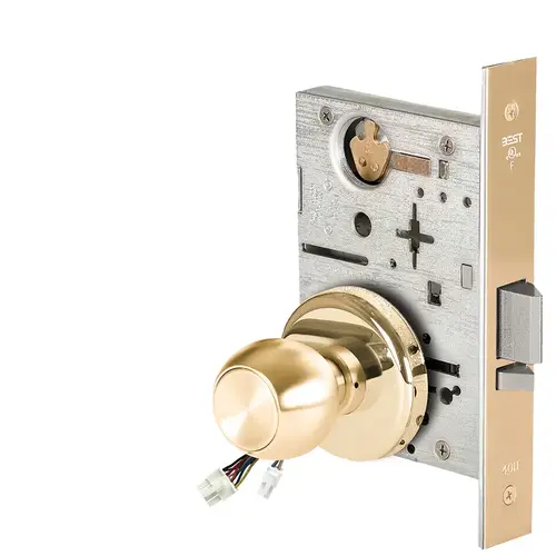 Electric Mortise Lock Bright Brass Electric Mortise Lock Bright Brass