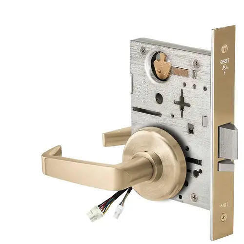 Electric Mortise Lock Satin Brass Electric Mortise Lock Satin Brass