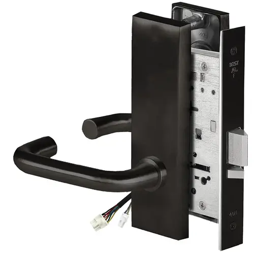 Electric Mortise Lock Flat Black Coated Electric Mortise Lock Flat Black Coated