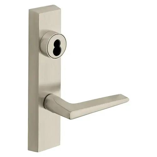 ET Lever Exit Device Trim Satin Nickel Plated Clear Coated ET Lever Exit Device Trim Satin Nickel Plated Clear Coated