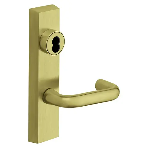 ET Lever Exit Device Trim Satin Brass ET Lever Exit Device Trim Satin Brass