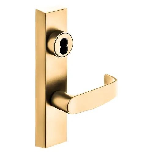 ET Lever Exit Device Trim Bright Bronze Clear Coated ET Lever Exit Device Trim Bright Bronze Clear Coated