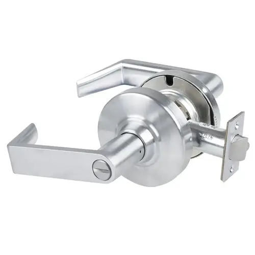 ALX Series Grade 2 Privacy Rhodes Lever Lock with 47267038 Springlatch and 47267101 ANSI Strike Satin Chrome Finish ALX Series Grade 2 Privacy Rhodes Lever Lock with 47267038 Springlatch and 47267101 ANSI Strike Satin Chrome Finish