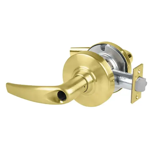 ALX Series Grade 2 Entry Office Latitude Lever Lock Less Cylinder with 47267042 Deadlatch and 47267101 ANSI Strike Satin Brass Finish ALX Series Grade 2 Entry Office Latitude Lever Lock Less Cylinder with 47267042 Deadlatch and 47267101 ANSI Strike Satin Brass Finish