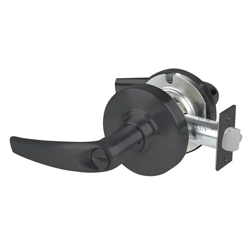 ALX Series Grade 2 Privacy Athens Lever Lock with 47267038 Springlatch and 47267101 ANSI Strike Matte Black Finish ALX Series Grade 2 Privacy Athens Lever Lock with 47267038 Springlatch and 47267101 ANSI Strike Matte Black Finish
