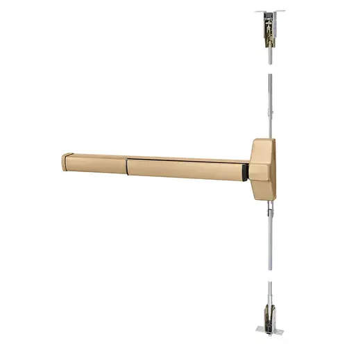 Electrified Exit Device Satin Bronze Clear Coated Electrified Exit Device Satin Bronze Clear Coated