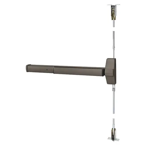 Exit Device Dark Oxidized Satin Bronze Oil Rubbed Exit Device Dark Oxidized Satin Bronze Oil Rubbed