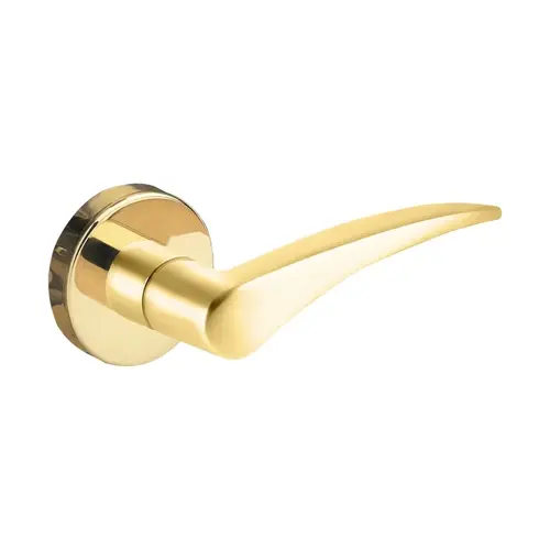 Full Dummy Trim with Left Hand 12 Lever and A Rose Bright Brass Finish Full Dummy Trim with Left Hand 12 Lever and A Rose Bright Brass Finish
