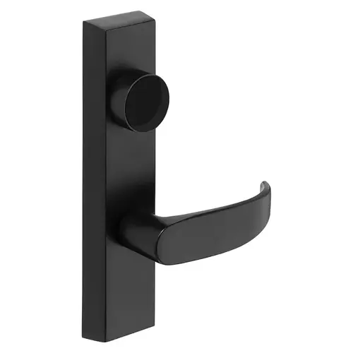 Grade 1 Exit Device Trim, Classroom Function, Key Outside Unlocks/Locks Trim, For Surface Vertical Rod and Mortise (8700, 8900 Series) Devices, Less Cylinder, P Lever, LHR, Black Suede Powder Coat Black Suede Powder Coat Grade 1 Exit Device Trim, Classroom Function, Key Outside Unlocks/Locks Trim, For Surface Vertical Rod and Mortise (8700, 8900 Series) Devices, Less Cylinder, P Lever, LHR, Black Suede Powder Coat Black Suede Powder Coat