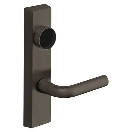 Grade 1 Exit Device Trim, Night Latch, Key Retracts Latch, For Rim and Mortise (8300, 8500, 8800, 8900, 9800, 9900 Series) Devices, Less Cylinder, W Lever, Dark Oxidized Bronze Finish, Left-Hand Reverse Dark Oxidized Bronze Grade 1 Exit Device Trim, Night Latch, Key Retracts Latch, For Rim and Mortise (8300, 8500, 8800, 8900, 9800, 9900 Series) Devices, Less Cylinder, W Lever, Dark Oxidized Bronze Finish, Left-Hand Reverse Dark Oxidized Bronze