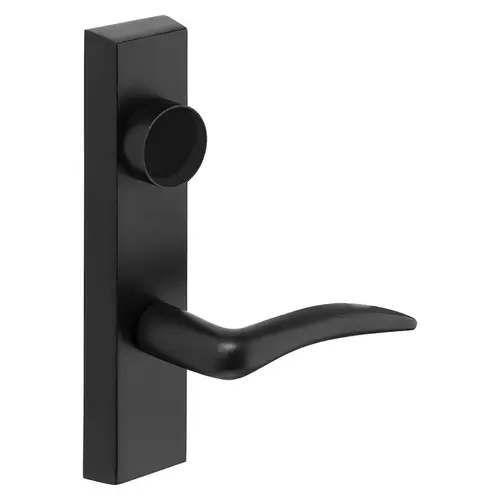 Grade 1 Exit Device Trim, Classroom Security Function, Key Outside Retracts Latch, Key Inside Unlocks/Locks Outside Trim, For Surface Vertical Rod and Mortise (8700, 8900 Series) Devices, Less Cylinder, A Lever, LHR, Black Suede Powder Coat Black Suede Powder Coat Grade 1 Exit Device Trim, Classroom Security Function, Key Outside Retracts Latch, Key Inside Unlocks/Locks Outside Trim, For Surface Vertical Rod and Mortise (8700, 8900 Series) Devices, Less Cylinder, A Lever, LHR, Black Suede Powder Coat Black Suede Powder Coat