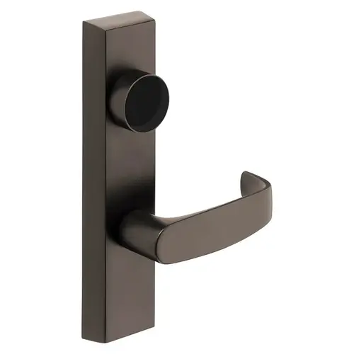 Grade 1 Exit Device Trim, Classroom Function, Key Outside Unlocks/Locks Trim, For Surface Vertical Rod and Mortise (8700, 8900 Series) Devices, Less Cylinder, L Lever, LHR, Oxidized Satin Bronze Relieved Clear Coated Oxidized Satin Bronze Relieved Clear Coated Grade 1 Exit Device Trim, Classroom Function, Key Outside Unlocks/Locks Trim, For Surface Vertical Rod and Mortise (8700, 8900 Series) Devices, Less Cylinder, L Lever, LHR, Oxidized Satin Bronze Relieved Clear Coated Oxidized Satin Bronze Relieved Clear Coated