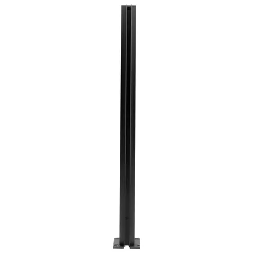 Matte Black 18" End Design Series Partition Post Matte Black 18" End Design Series Partition Post