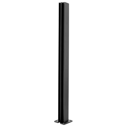 Matte Black 18" End Design Series Partition Post Matte Black 18" End Design Series Partition Post