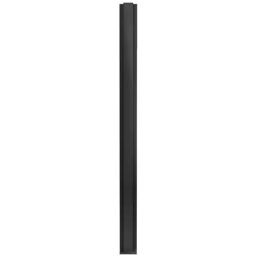Matte Black 30" Center Design Series Partition Post Matte Black 30" Center Design Series Partition Post