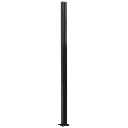Matte Black 18" Center Design Series Partition Post Matte Black 18" Center Design Series Partition Post