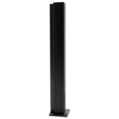 Matte Black 12" End Design Series Partition Post Matte Black 12" End Design Series Partition Post