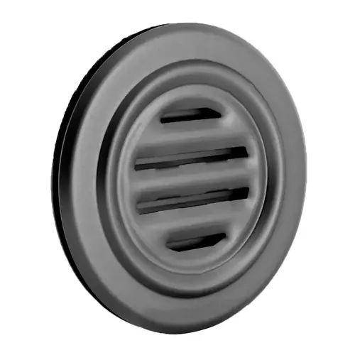 Black Aluminum 5-5/16" No-Draft Speak-Thru Black Aluminum 5-5/16" No-Draft Speak-Thru