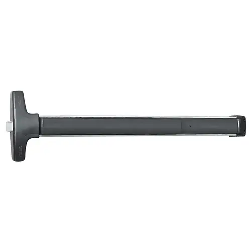 Value Series Narrow Stile Rim Exit Device, Less Dogging, 99 Surface Strike, 48" Device, Satin Black Anodized Aluminum Value Series Narrow Stile Rim Exit Device, Less Dogging, 99 Surface Strike, 48" Device, Satin Black Anodized Aluminum