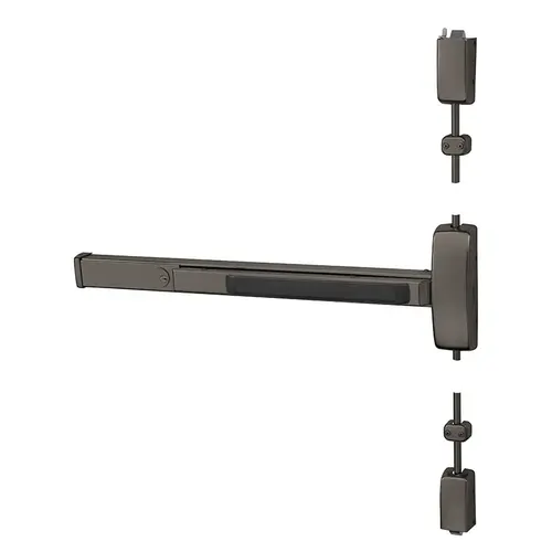 Exit Device Oxidized Satin Bronze Relieved Clear Coated Exit Device Oxidized Satin Bronze Relieved Clear Coated