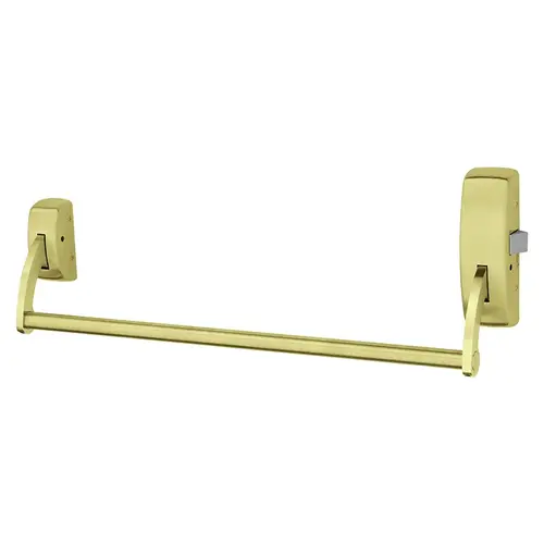 Rim Crossbar Exit Device, Fire Rated, LHR, Exit Only, Satin Brass Rim Crossbar Exit Device, Fire Rated, LHR, Exit Only, Satin Brass