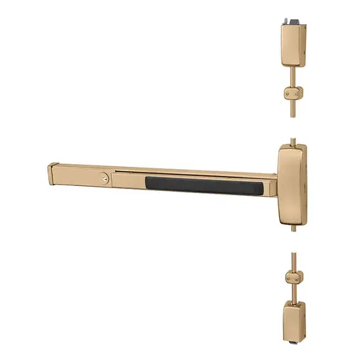 Exit Device Bright Bronze Clear Coated Exit Device Bright Bronze Clear Coated