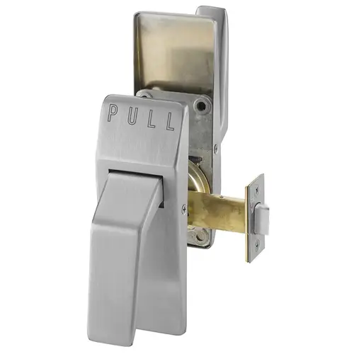 Hospital Push/Pull Latch Satin Nickel Plated Clear Coated Hospital Push/Pull Latch Satin Nickel Plated Clear Coated