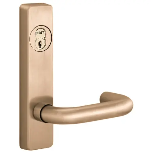 Precision Hardware Inc (PHI) 2900 Series - Narrow Stile Night Latch Function - Lever Trim for 2000 Series Exit Devices Satin Bronze Precision Hardware Inc (PHI) 2900 Series - Narrow Stile Night Latch Function - Lever Trim for 2000 Series Exit Devices Satin Bronze