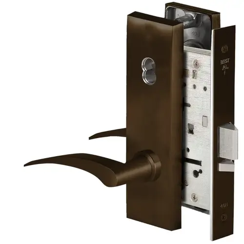 Mortise Lock Dark Bronze Painted Mortise Lock Dark Bronze Painted