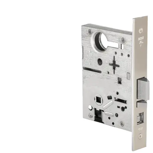 45HCA Series (A - Office Function) - Heavy Duty Mortise Lockbody Only, Field Reversible Bright Nickel Plated Clear Coated 45HCA Series (A - Office Function) - Heavy Duty Mortise Lockbody Only, Field Reversible Bright Nickel Plated Clear Coated