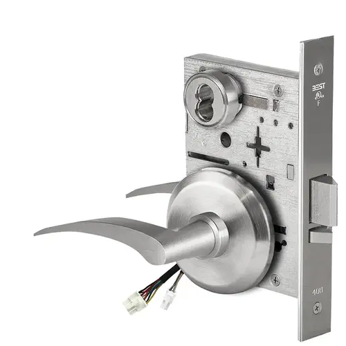 Electric Mortise Lock Satin Chrome Electric Mortise Lock Satin Chrome
